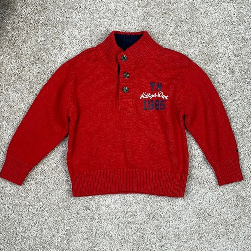 Tommy Hilfiger red sweater sz 2